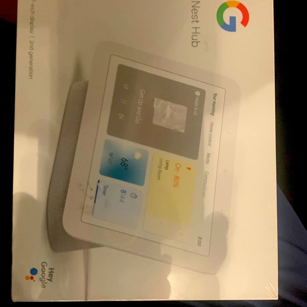 Google nest hub 7 inch display. 2nd generation. Brand new and shrinkwrapped